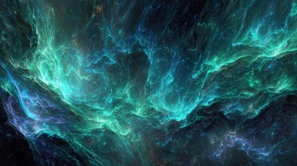 Wall Mural - Abstract Colorful Space Nebula