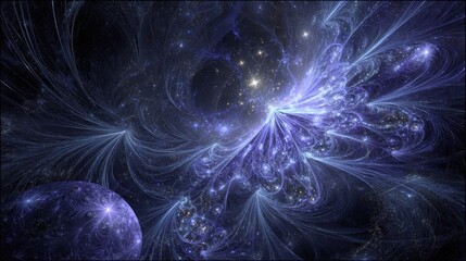 Wall Mural - Abstract Space Galaxy Digital Art