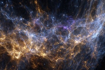 Wall Mural - Abstract Colorful Space Nebula