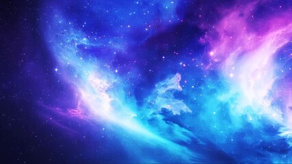 Wall Mural - Abstract background with stars galaxy video footage