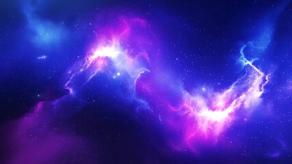 Wall Mural - Abstract background with stars galaxy video footage