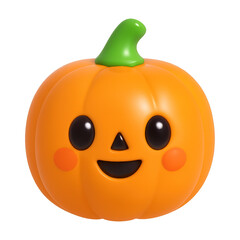 Wall Mural - png cute smiling pumpkin illustration