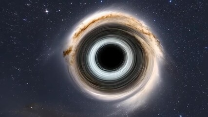 Wall Mural - Black hole in the space galaxy