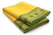 © UzzalMia - Beautifully folded yellow saree with intricate green border