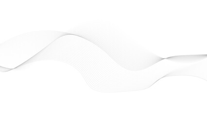 Wall Mural - abstract vector composition of wave lines on transparent background, ideal for high-tech communicati
