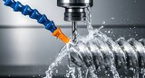Metalworking Process with Coolant.