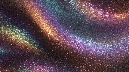 Canvas Print - shimmering colorful glitter texture with sparkling light effects