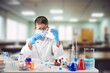 © BillionPhotos.com - Little child make chemistry science experimental chemistry lessons.