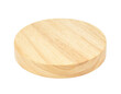 © Fridocha - Round Wooden Lid or Coaster with Natural Wood Grain Texture.