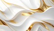 © Bambi and Sunny - Des lignes gracieuses : un motif de vagues blanches et dorées