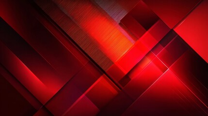 Wall Mural - Abstract red geometric composition with futuristic speed technology design, dynamic vector illustration featuring modern shapes, high-tech background patterns, and digital motion elements for innovati