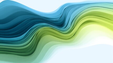 Wall Mural - Abstract waves background with gray, green, and blue flow of wavy lines, modern fluid wave pattern vector design, dynamic flowing curves and smooth gradient lines for contemporary digital art, stylish