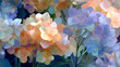 © Beautiful Korea - 부드러운 블렌딩 색조로 표현한 수국꽃의 디테일, 추상적 배경-Detail of hydrangea flowers expressed in soft blending colors, abstract background