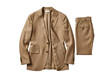 © SERLA - Tan Suit Jacket and Pants: A Stylish Mens Fashion Ensemble.