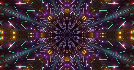 Wall Mural - colorful geometric patterns swirl and create a mesmerizing visual effect, perfect for enhancing ambi