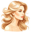 © MDMrl - Stylized profile of a woman with wavy hair