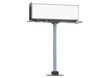© Anan - Blank advertising billboard isolated on a transparent or white background, cut out.