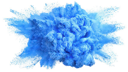 Wall Mural - Blue Powder Explosion Abstract Background