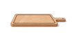© Mikael - Illustration of a wooden cutting board with handle and grooved perimeter