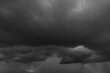 © Ammak - Rain cloud heavy sky, windstorm dark black.