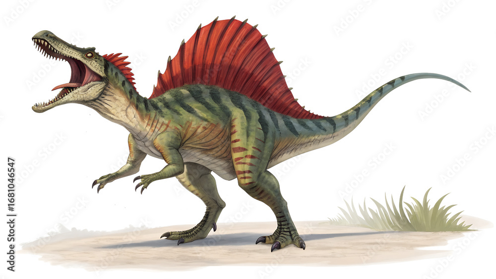 Spinosaurus dinosaur illustration prehistoric animal predator jurassic ...