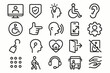 © Udi - Accessibility and Inclusion Icons - Black Line Art