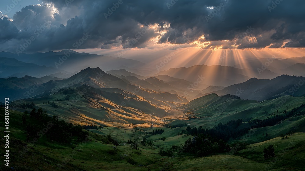 breathtaking-landscape-photograph-of-vibrant-crepuscular-rays-breaking