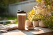 © AlAfiq - Healthy Protein Shake with Powder and Fresh Flowers in Soft Natural Light