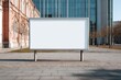 © João Queirós - Large Horizontal Blank Billboard Mockup in a Modern City Plaza
