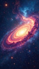 Wall Mural - a celestial swirl of cosmic dust and light, representing the vastness and mystery of a divine univer