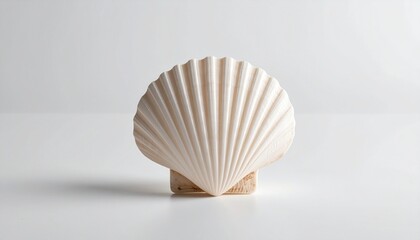 shell on a wooden background