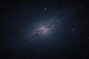 Wall Mural - a cosmic galaxy scene illuminated by starry lights against a dark sky, featuring unsettling star glo