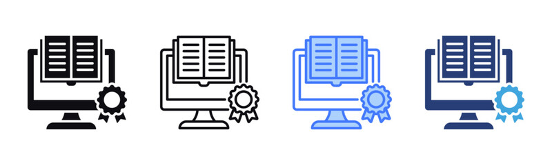 Training Module icon sheet multiple style collection