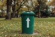 © CryptoCanvas - Garbage bin located outdoors in a recreational area