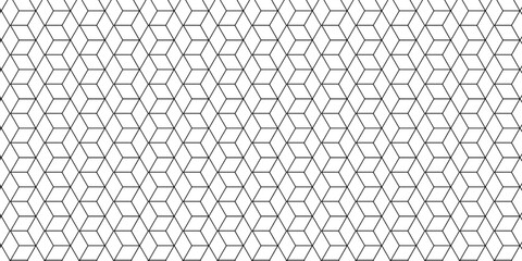 Wall Mural - vector grid line box and metal cube creative geometric fabric abstract tiles gradient web tech conne