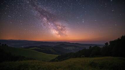Wall Mural - extended exposure photograph captured in a northern region of italy