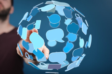 Seamless communication.  Connect globally.  Modern networking.
