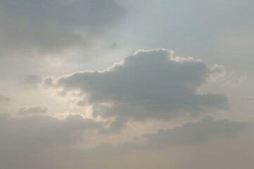 Wall Mural - cloudy sky sets a natural scene in summer