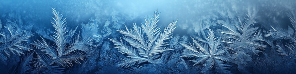 Wall Mural - Frost background with Copy Space