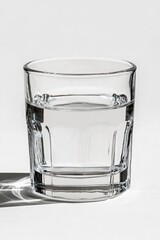 Wall Mural - Glass with Water on White Surface