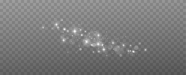 Wall Mural - holiday sparkle dust . holiday dust for cards, invitations, banners. christmas dust, glowing bokeh c
