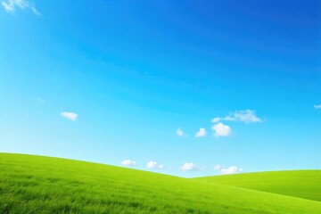 Wall Mural - A serene landscape featuring a clear, vibrant blue sky, perfect for backgrounds or travel-related projects The image evokes feelings of freedom and tranquility , serene, blue sky, scene