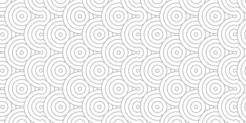 Wall Mural - overlapping abstract pattern creative fabric textile. seamless diamond geometric waves spiral abstra