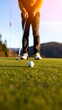© Cinto - Golfer putting on a sunny course