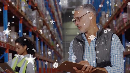 Wall Mural - animation of data connections over people network of connections over people rainbow