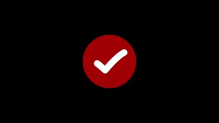 3d Check mark icon animation concept of check list button best choice for right, success, tick, accept, agree on application icon animation, Minimal Check Mark Animation, Circular Success Check Mark 