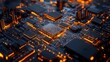 © nikomsolftwaer - Exploring semiconductor nano technology a closeup view of advanced circuitry in a dynamic urban environment
