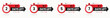© gd-house - Red countdown stopwatch collection two three five seven days left vector illustration design for urgent reminder limited time offer event promotion business deadline sale marketing banner