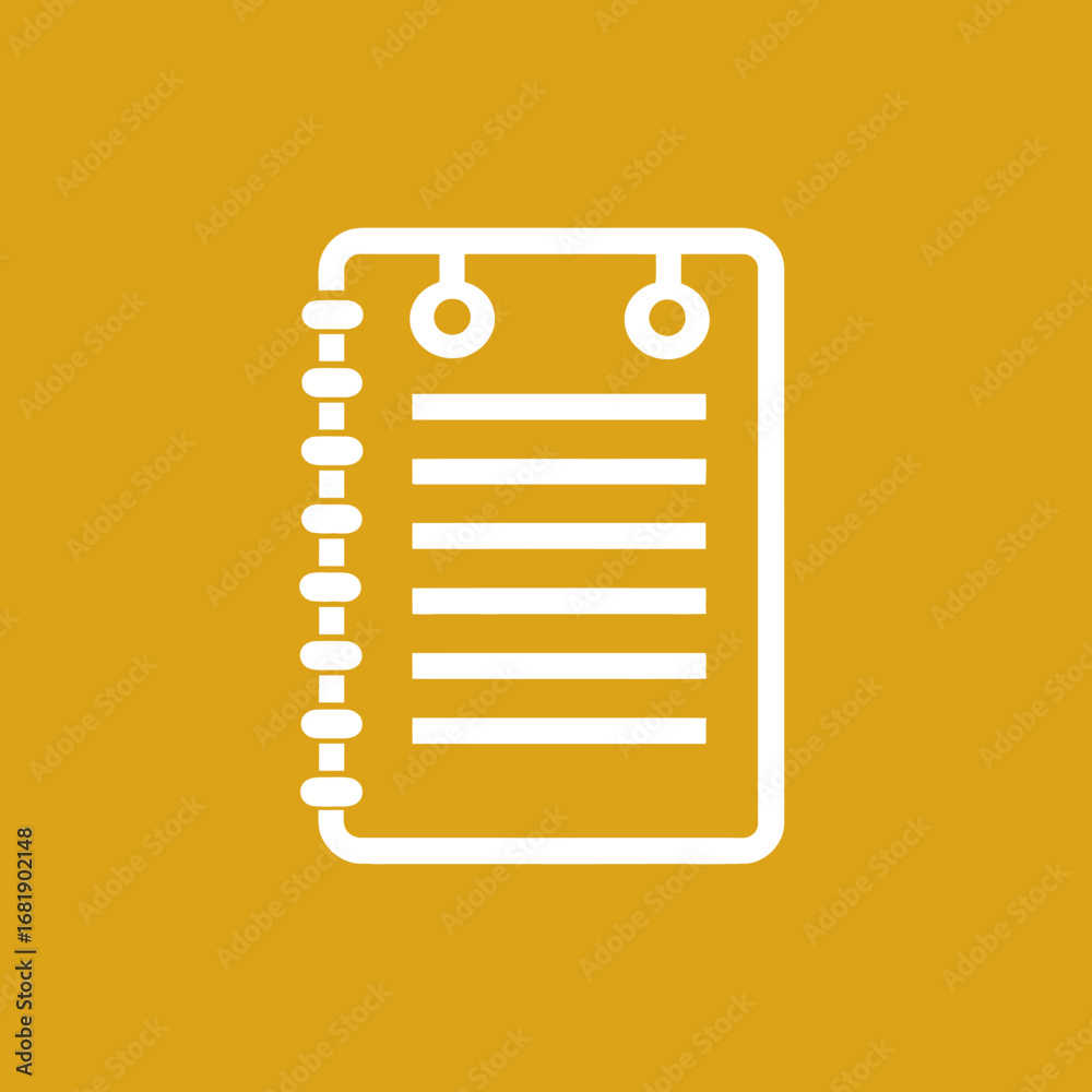 Minimalist Notepad Icon A Clean and Simple Design for Notes and ...