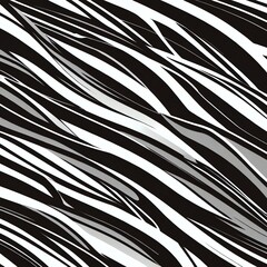 Wall Mural - abstract black and white swirling lines graphic design